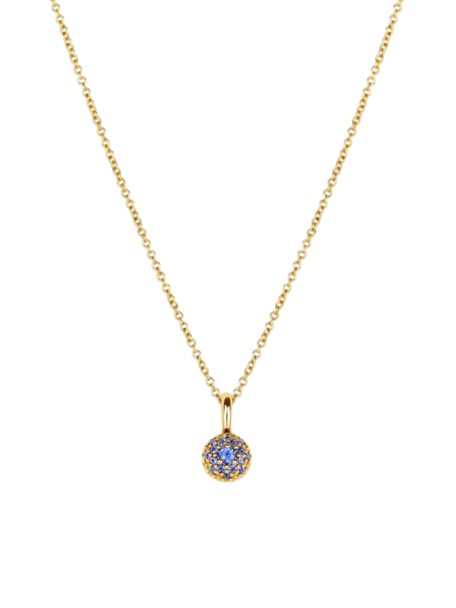 Sapphire bon bon pendant